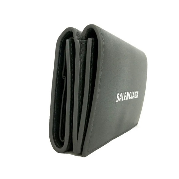 BALENCIAGA Everyday Mini Papier Leather Trifold Wallet - Picture 3 of 8